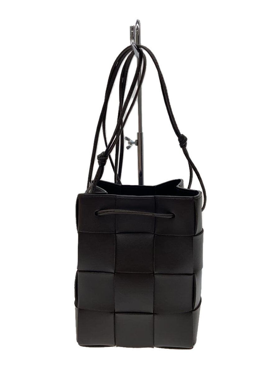 【中古】BOTTEGA VENETA◆ショルダーバッグ/羊革/赤銅色/無地/680217スモールテープ/ボッテガヴェネタ【御徒面子】