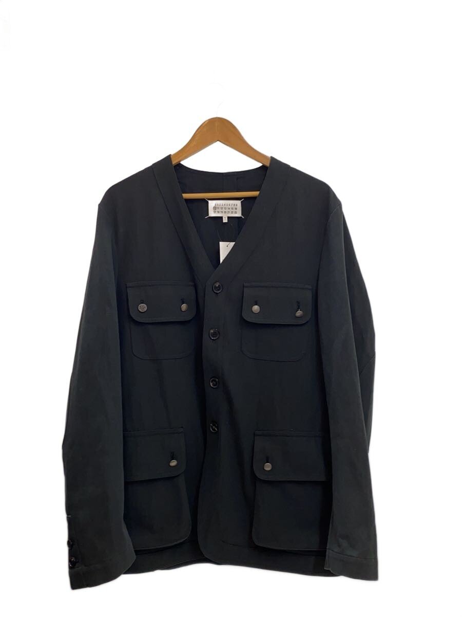 【中古】Maison Margiela◆ミリタリー上衣/--/綿織物/黒いこと/無地//【メンズウェア】