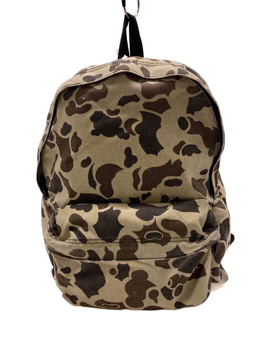 【中古】Herve Chapelier◆Vintage/90s/USA製/DAYPACK/ダックハンターカモ/背嚢/デイパック/ベージュ//【御徒面子】