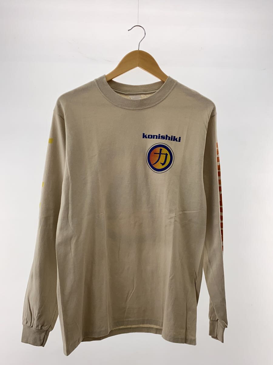 【中古】ANVIL◆Vintage/90s/konishiki/小錦/お相撲さん/長袖プルオーバー/SIZE:M/綿織物/ベージュ//【メンズウェア】