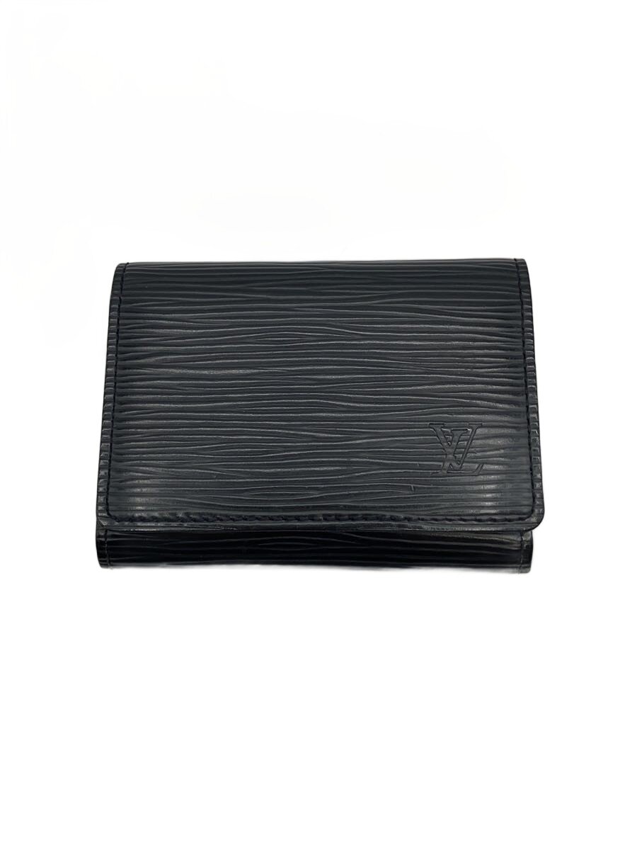 【中古】LOUIS VUITTON◆アンヴェロップ・カルト・ドゥ・ヴィジット_エピ/レザー/BLK/メンズ【服飾雑貨他】|2nd STREET 店