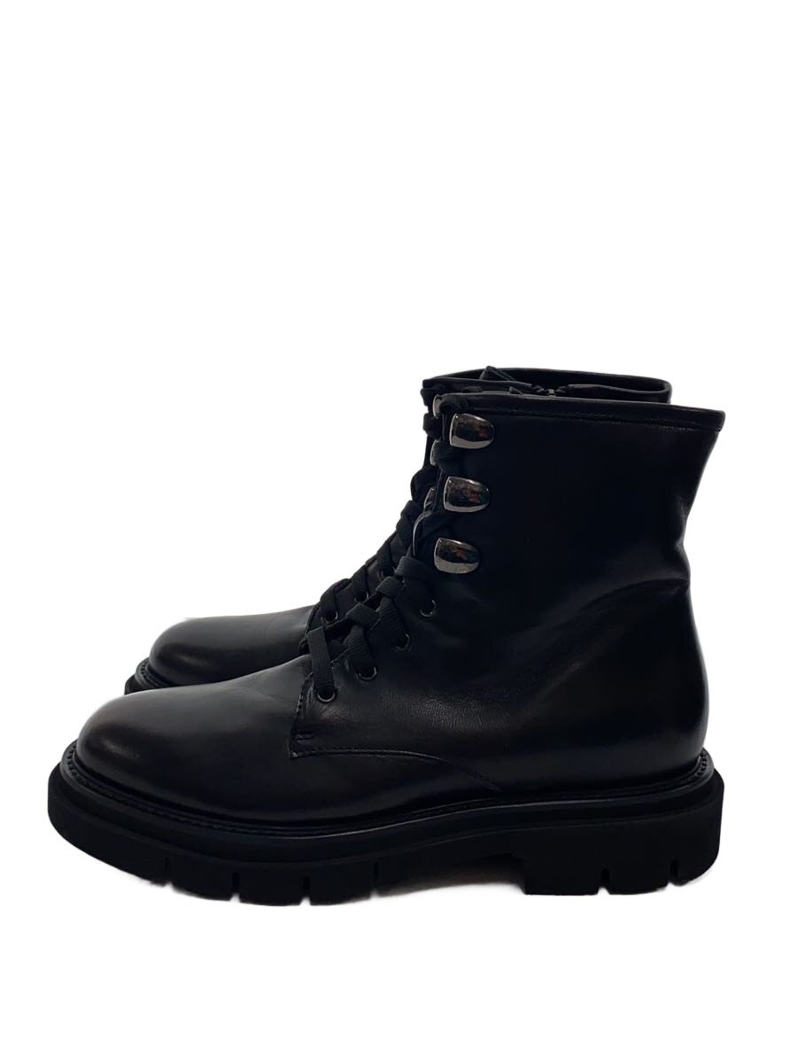 【中古】Luca Grossi◆ショートブーツ/37.5/BLK/レザー/レースアップブーツ【シューズ】｜2ｎｄ STREET 店