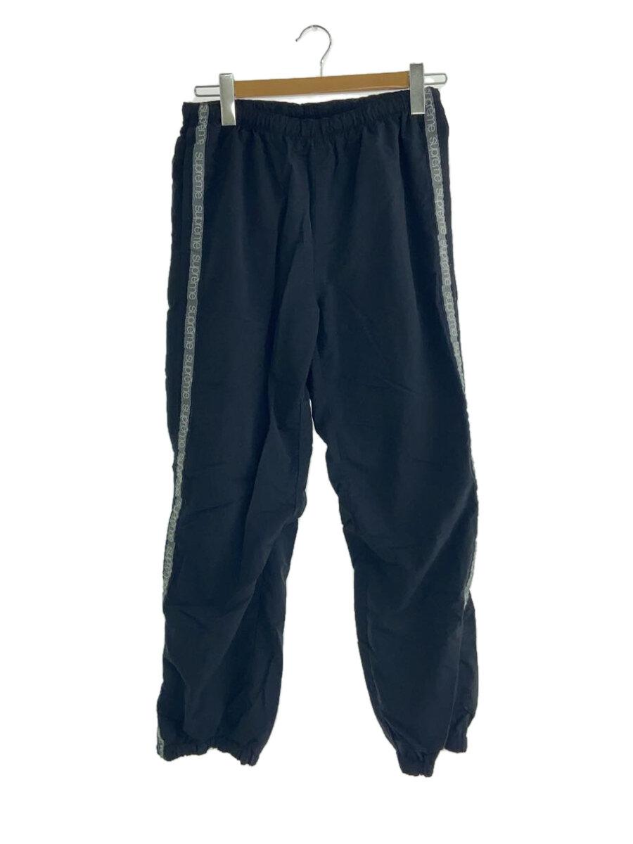【中古】Supreme◆18ss Tonal Taping track pant/下つ方/S/ナイロン/BLK//【メンズウェア】