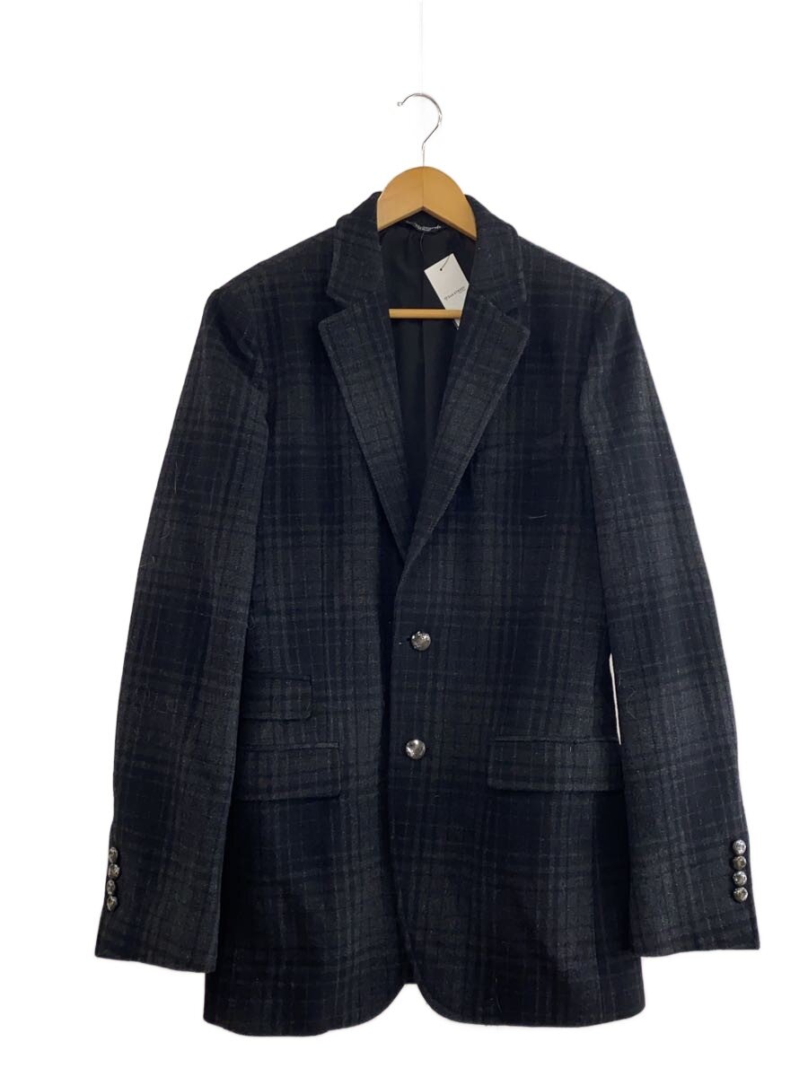 【中古】DOLCE&GABBANA◆テーラードジャケット/44/ウール/BLK/チェック/G2AR4T/袖ボタン汚れ【メンズウェア】|2nd STREET 店
