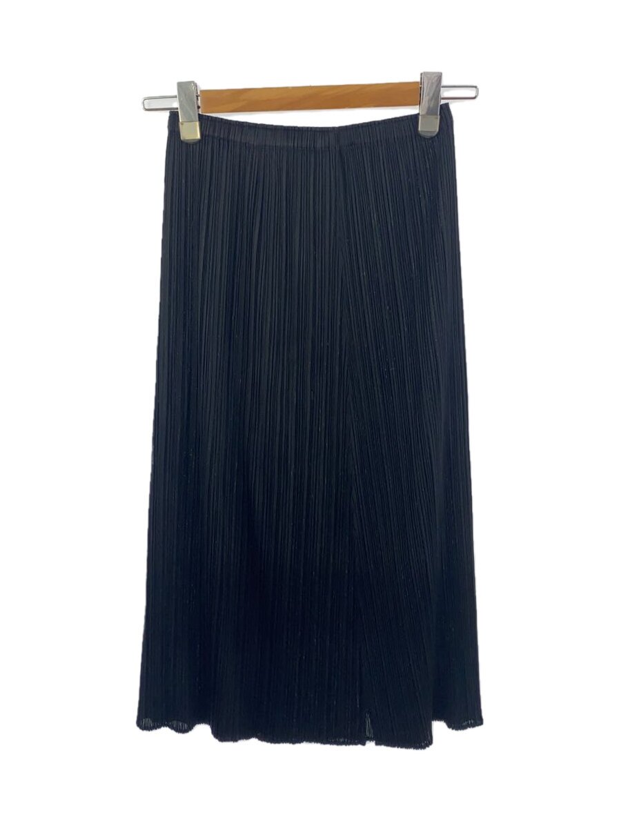 【中古】PLEATS PLEASE ISSEY MIYAKE◆ロングスカート/2/ポリエステル/BLK/PP01-JG601【レディースウェア】|2nd STREET 店