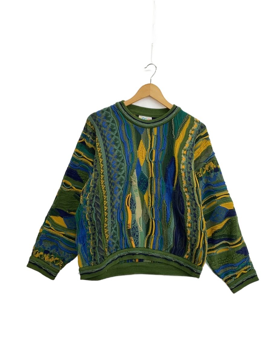 【中古】COOGI◆編み物・プルオーバー(朦々たる)/--/綿織物/マルチ色つや【メンズウェア】