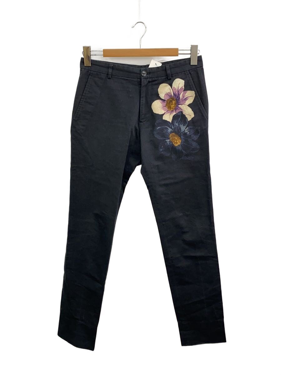 【中古】DRIES VAN NOTEN◆ストレートパンツ/46/コットン/BLK/花柄【メンズウェア】｜2ｎｄ STREET 店