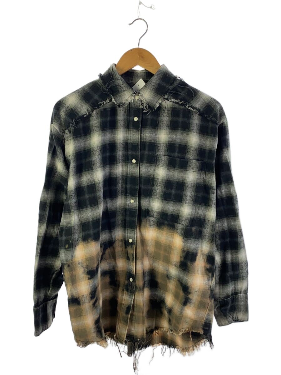 【中古】MAISON SPECIAL◆Bleach Processing Plaid Patte/FREE/綿織物/BLK/読み合わせる/21251315705【レディースお召しもの】