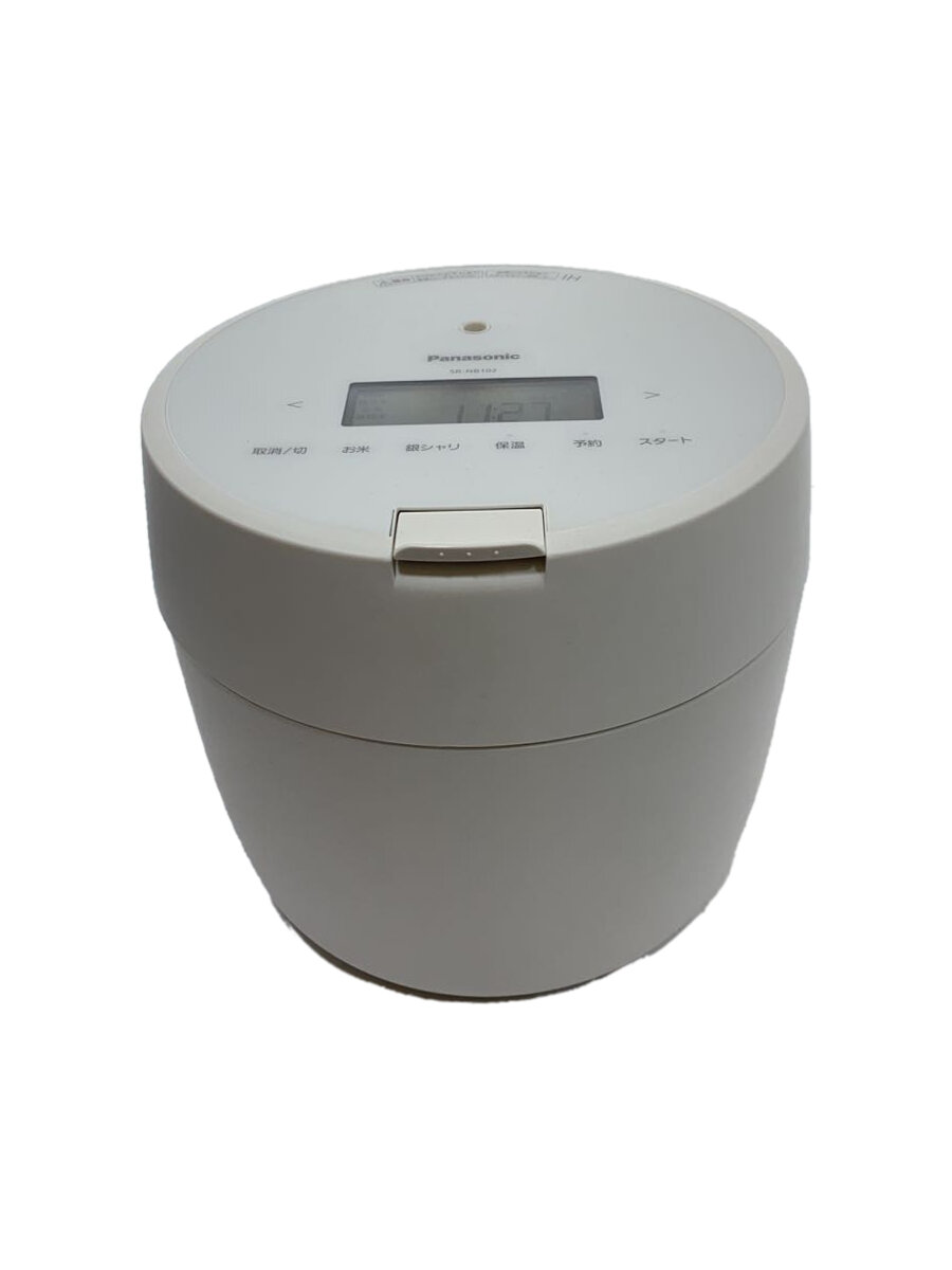 【中古】Panasonic◆炊飯器 SR-NB102-W/剪断応力IH炊飯器 /白いこと/5合炊き【家電・視覚的・オーディオ】