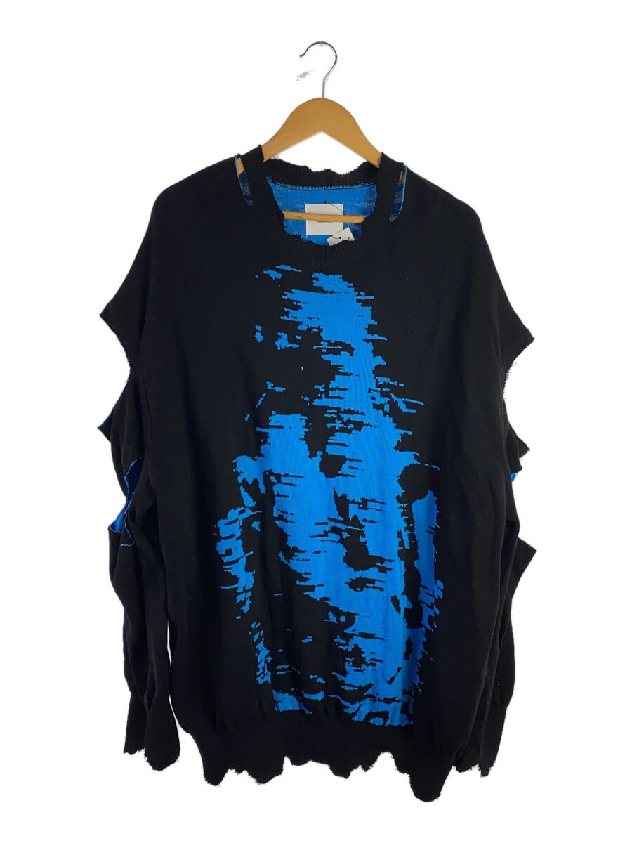 【中古】TAKAHIROMIYASHITA TheSoloist.◆編み物・スウェーター(朦々たる)/46/綿織物/BLK/0001SS22//【メンズウェア】