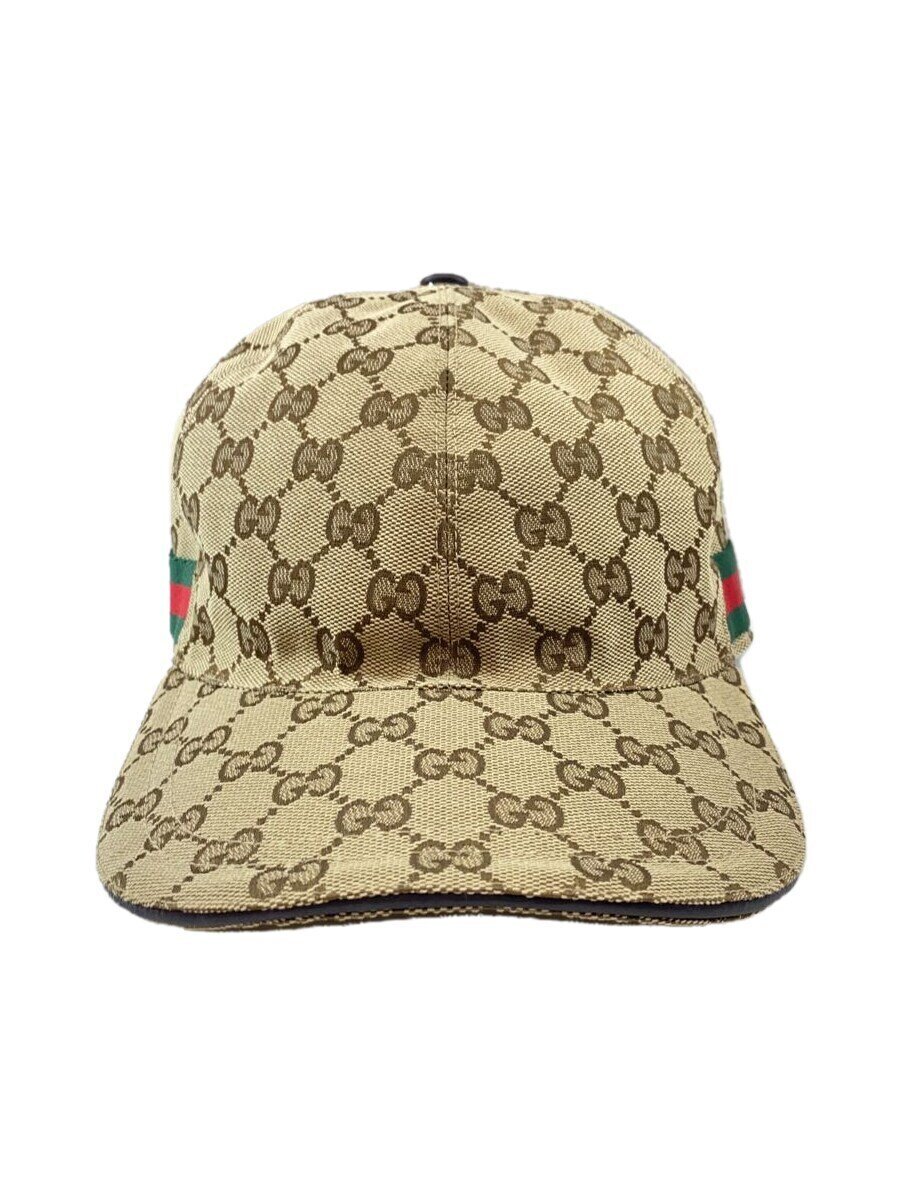 【中古】GUCCI◆旗がしら/L/ポリエステル/BEG/総柄/メンズ/200035 601491【服飾雑貨他】