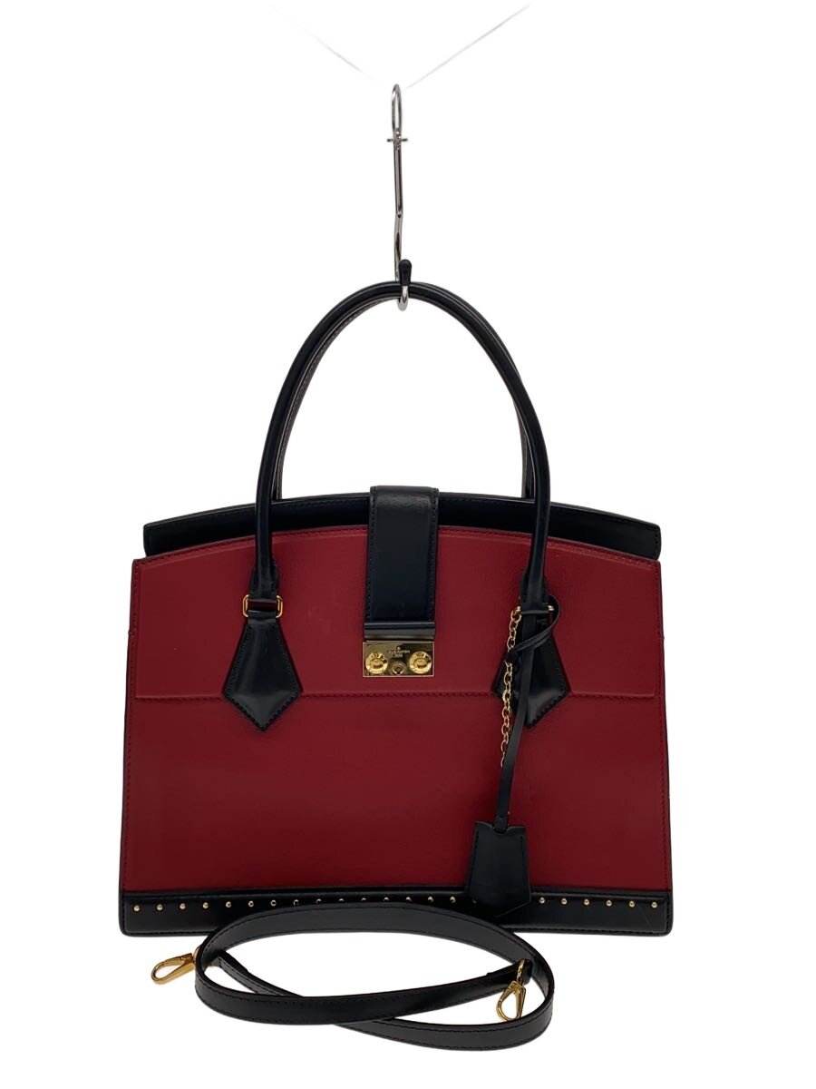 【中古】LOUIS VUITTON◆クール・マルリーMM_パルナセア/牛皮/RED【御徒面子】