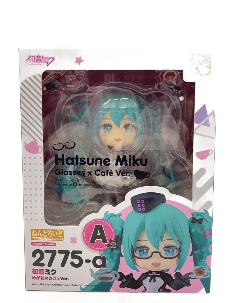 【中古】GOOD SMILE COMPANY◆ねんどろいど/初音ミク メガネ×カフェVer./フィギュア/開封品【ホビー】