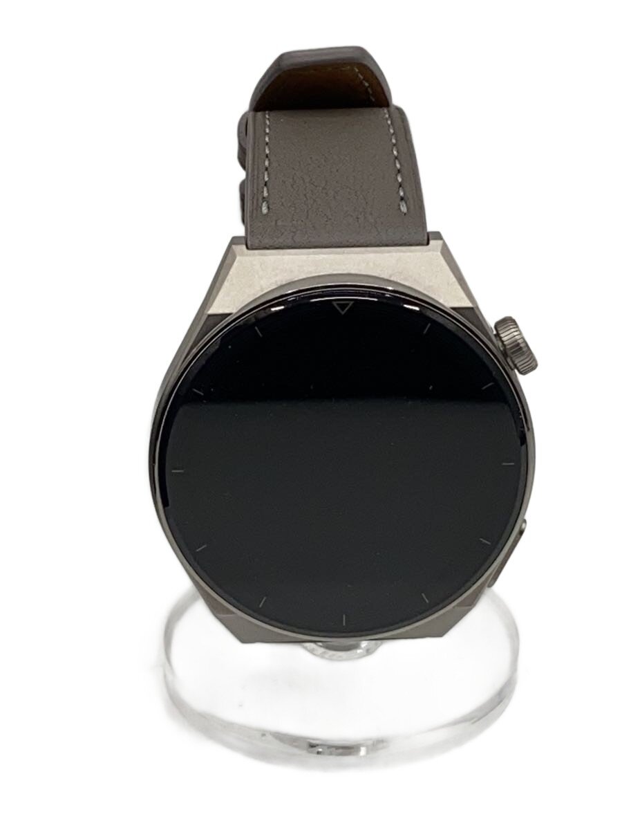 【中古】Huawei◆スマートウォッチ/アナログ/なめし革/BLK/ODN-B19【服飾雑貨他】
