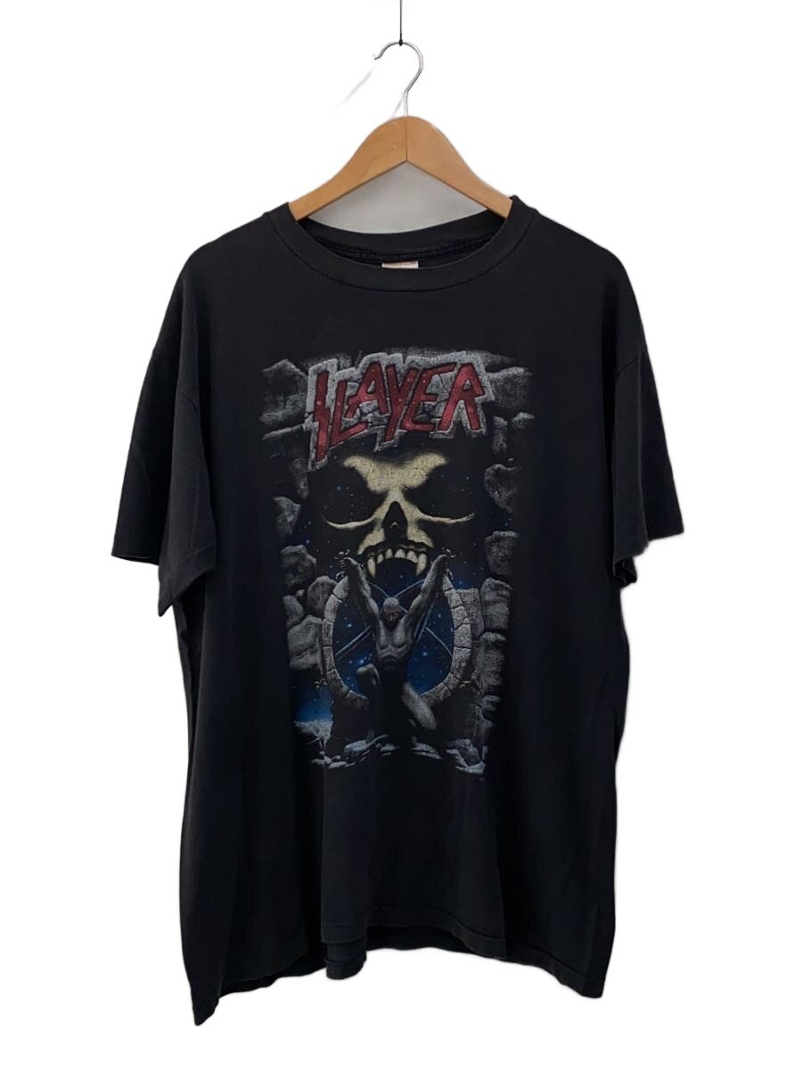 【中古】VT/プルオーバー/XL/綿織物/BLK/SLAYER/90S/シングル【メンズウェア】
