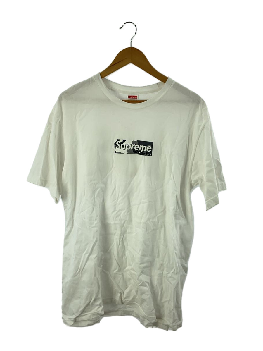 【中古】Supreme◆Miami Box Logo/プルオーバー/L/綿織物/WHT//【メンズウェア】