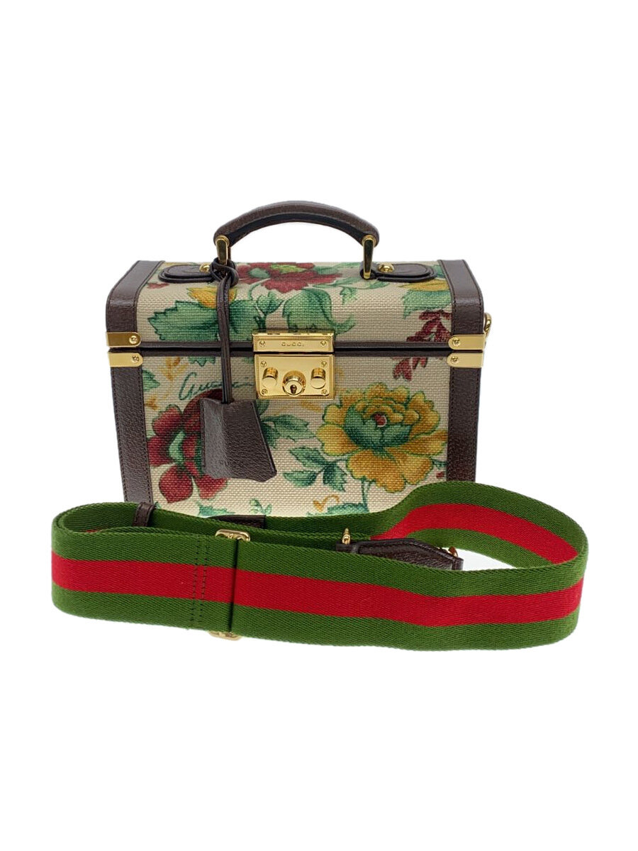【中古】GUCCI◆ビューティケース/ハンドバッグ/キャンバス/アイボリー/総柄/722181【バッグ】｜2ｎｄ STREET 店