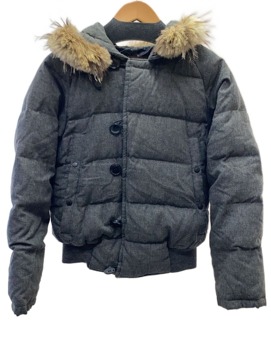 【中古】MONCLER◆BULGARE 落ちこむ上衣/0/羊毛/GRY//【メンズウェア】