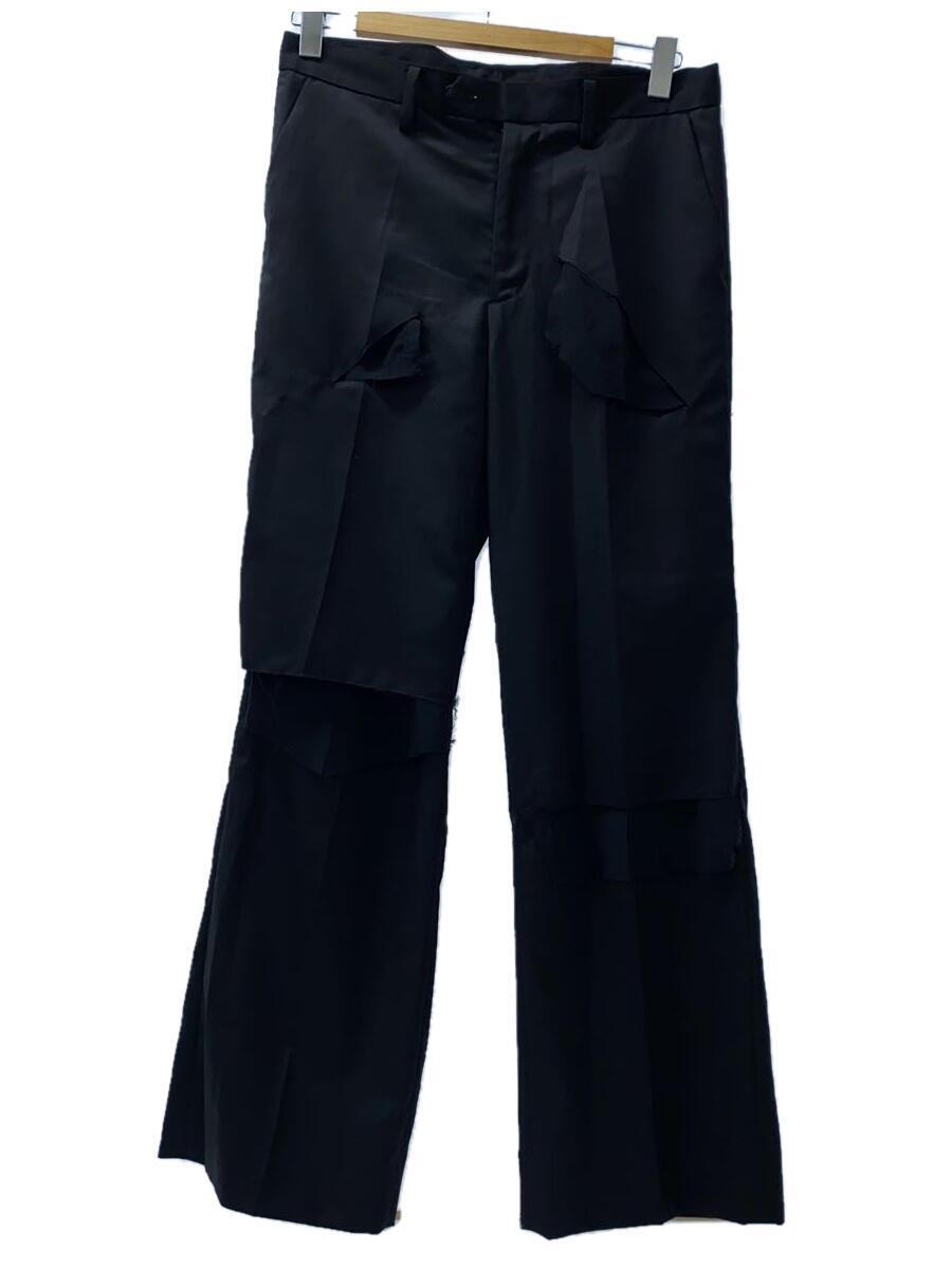 【中古】meagratia◆スラックスズボン下/1/羊毛/BLK/無地/24251-0601【メンズウェア】