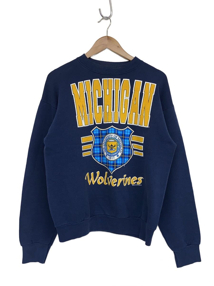 【中古】90s/College Logo Print Sweatshirt/--/--/NVY/刷り上げる【メンズウェア】