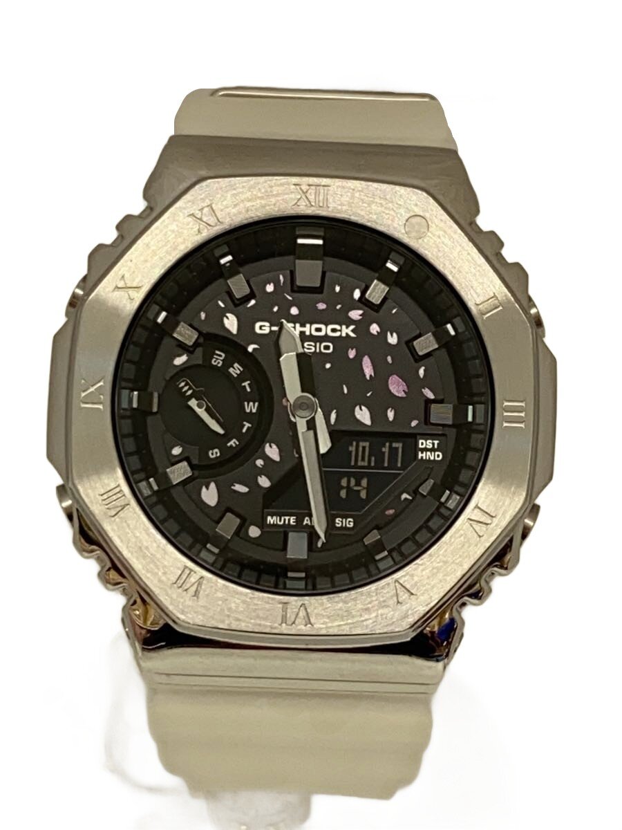 【中古】CASIO◆CASIO カシオ/石英ウォッチ/アナログ/陶芸/BLK/CLR/GM-2100TTTR【服飾雑貨他】
