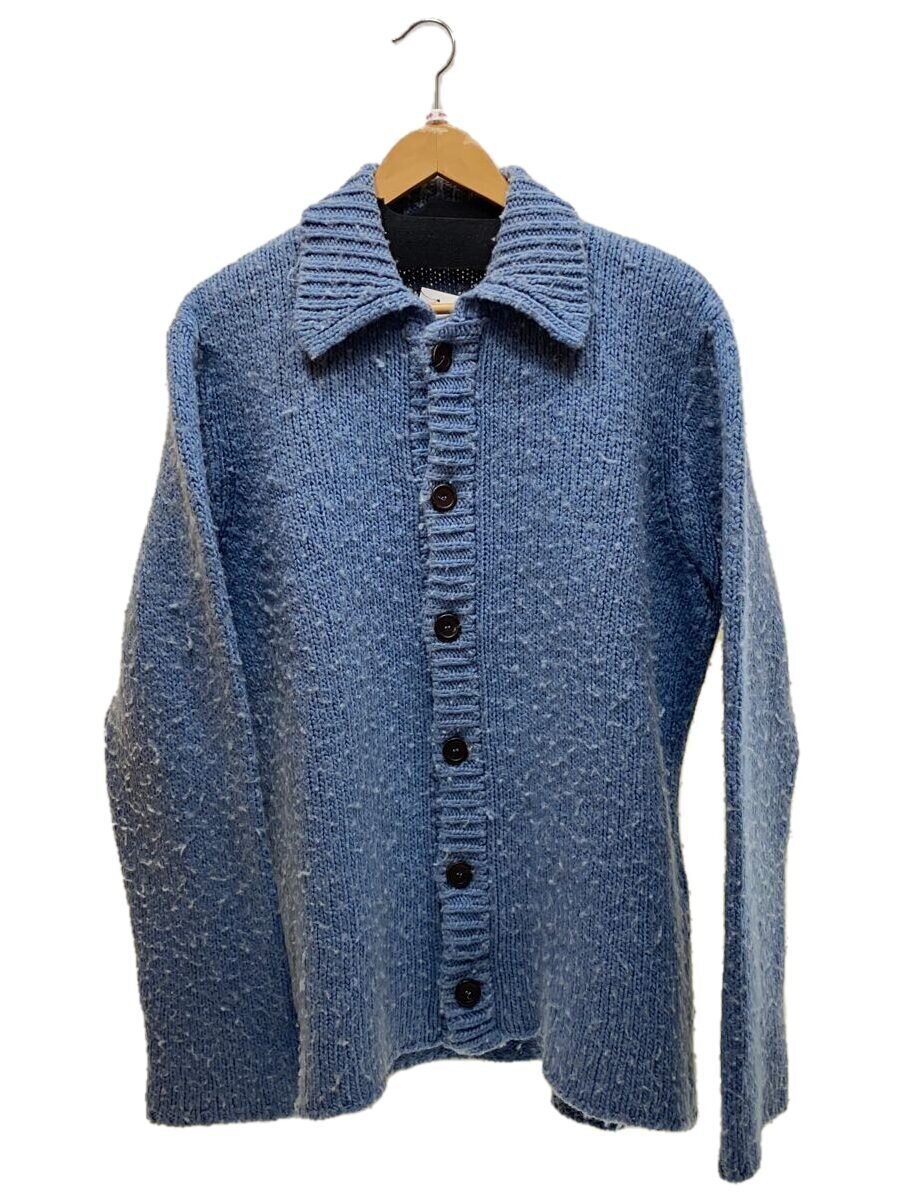 【中古】OUR LEGACY◆BIG CARDIGAN/ピリング工業/ジレー(朦々たる)/46/羊毛/青碧/M4223BCFB【メンズウェア】