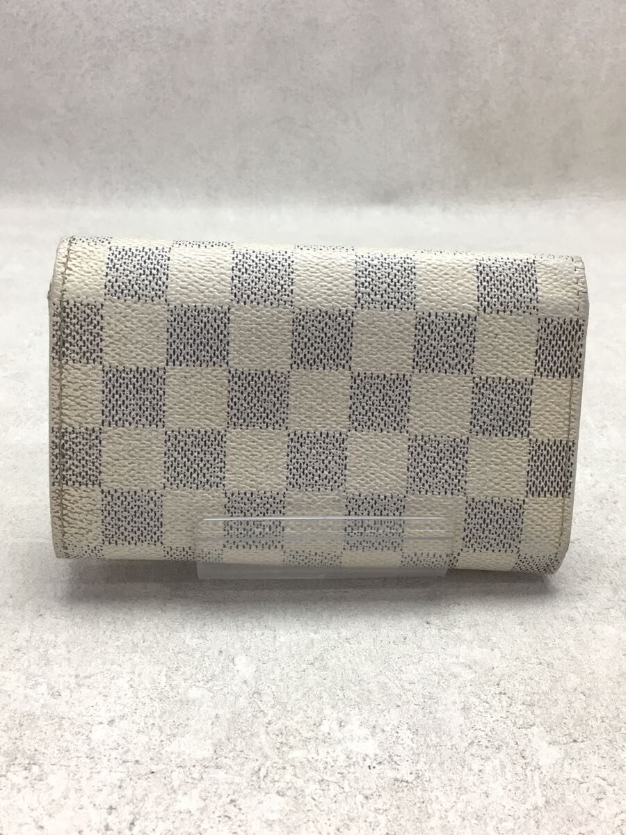 LOUIS VUITTON◇ポルト・フォイユ・ヴィエノワ_ダミエ・アズール_WHT