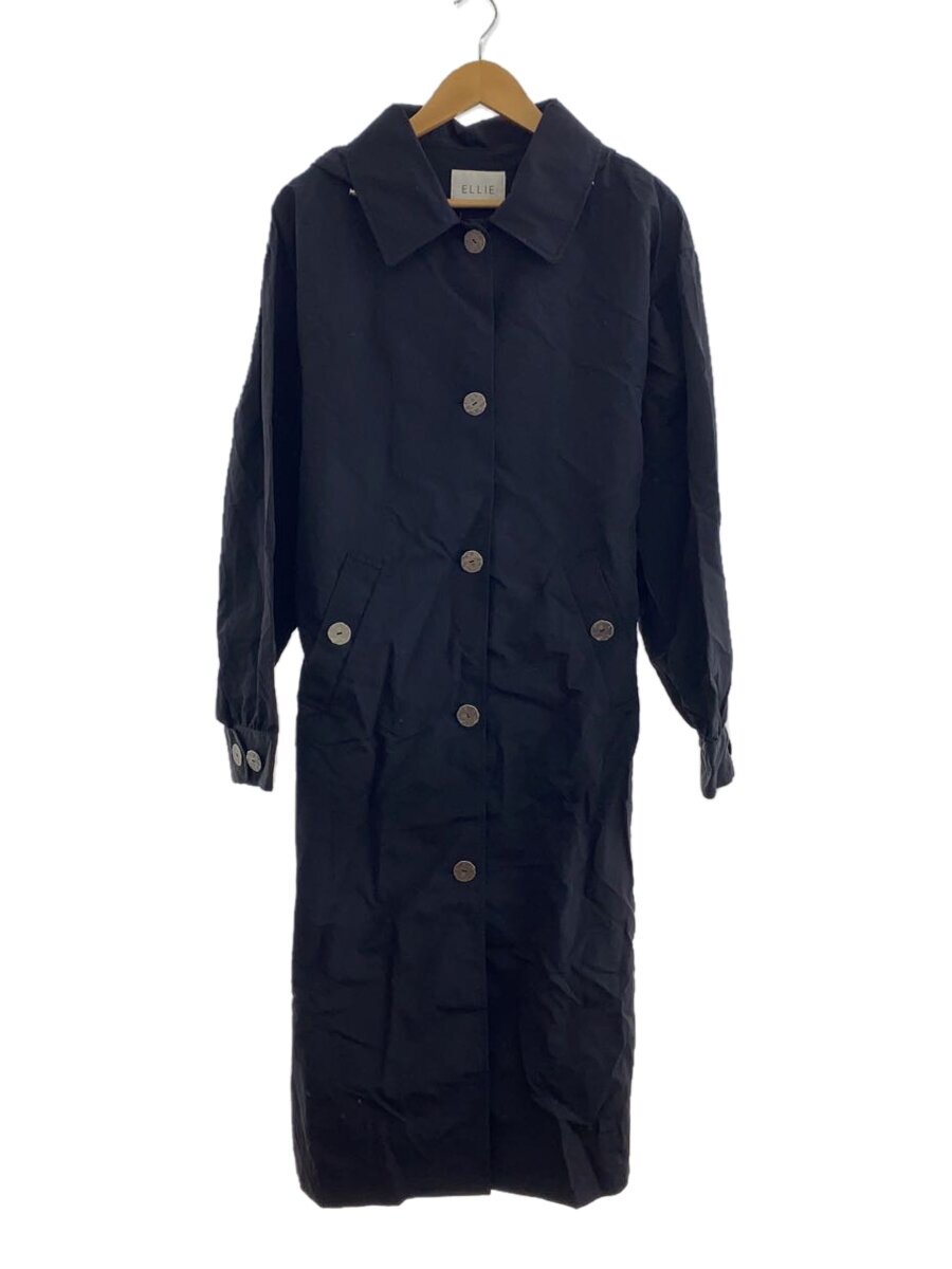 【中古】MAISON ELLIE/トレンチコート/FREE/ナイロン/BLK/無地/21SETA05//【レディース御召しもの】
