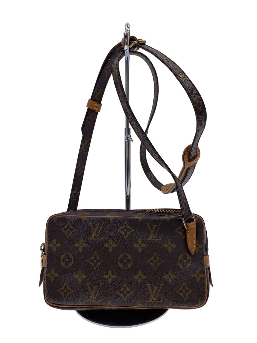 【中古】LOUIS VUITTON◆ポシェット・マルリー・バンドリエール_モノグラム・キャンバス/PVC/BRW/総柄【バッグ】|2nd STREET 店
