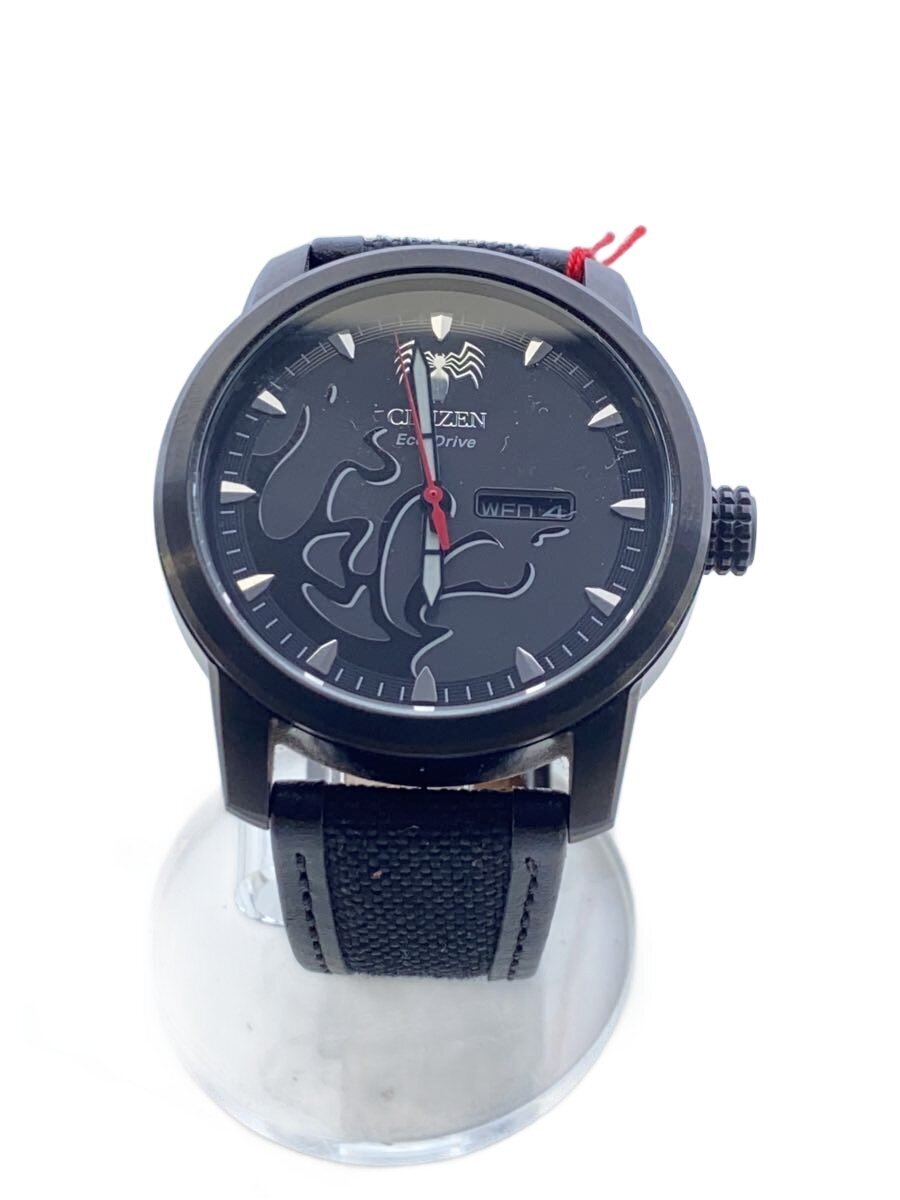 【中古】CITIZEN◆×MARVEL/石英ウオッチ/アナログ/BLK/BLK/E101-R013696【服飾雑貨他】