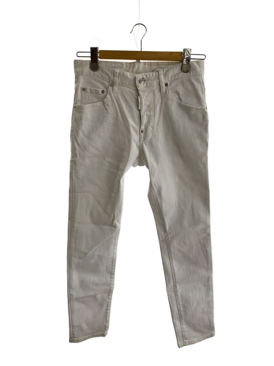 【中古】DSQUARED2◆Skater Jean/WHITE BULL/スキニーパンツ/44/コットン/WHT/無地/S74LB1137【メンズウェア】｜2ｎｄ STREET 店