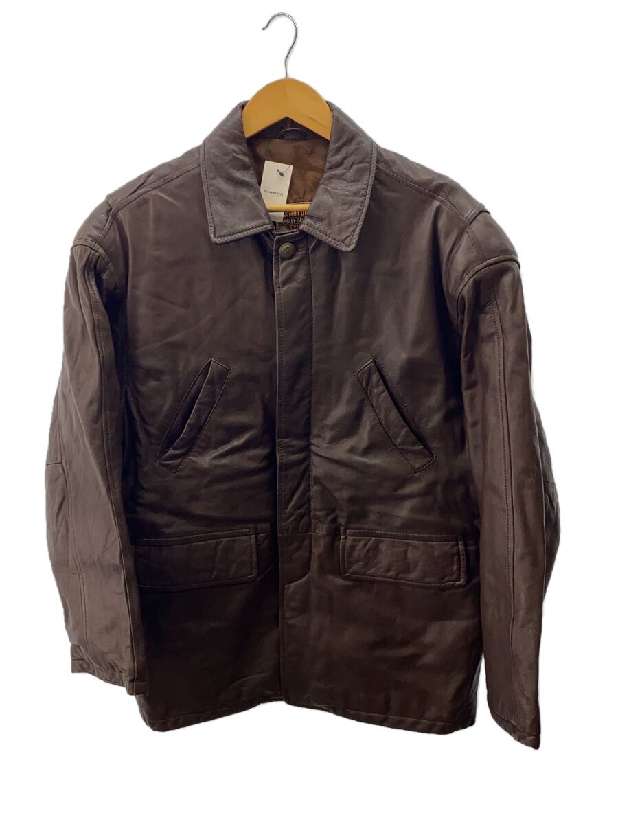 【中古】HARLEY DAVIDSON◆カーコート/M/レザー/BRW/ブラウン/無地//【メンズウェア】|2nd STREET 店