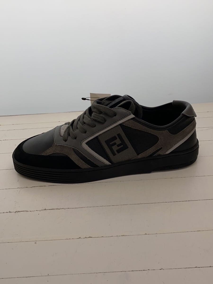 【中古】FENDI◆ステップローカットスニーカー/UK7/GRY/7E1631【シューズ】