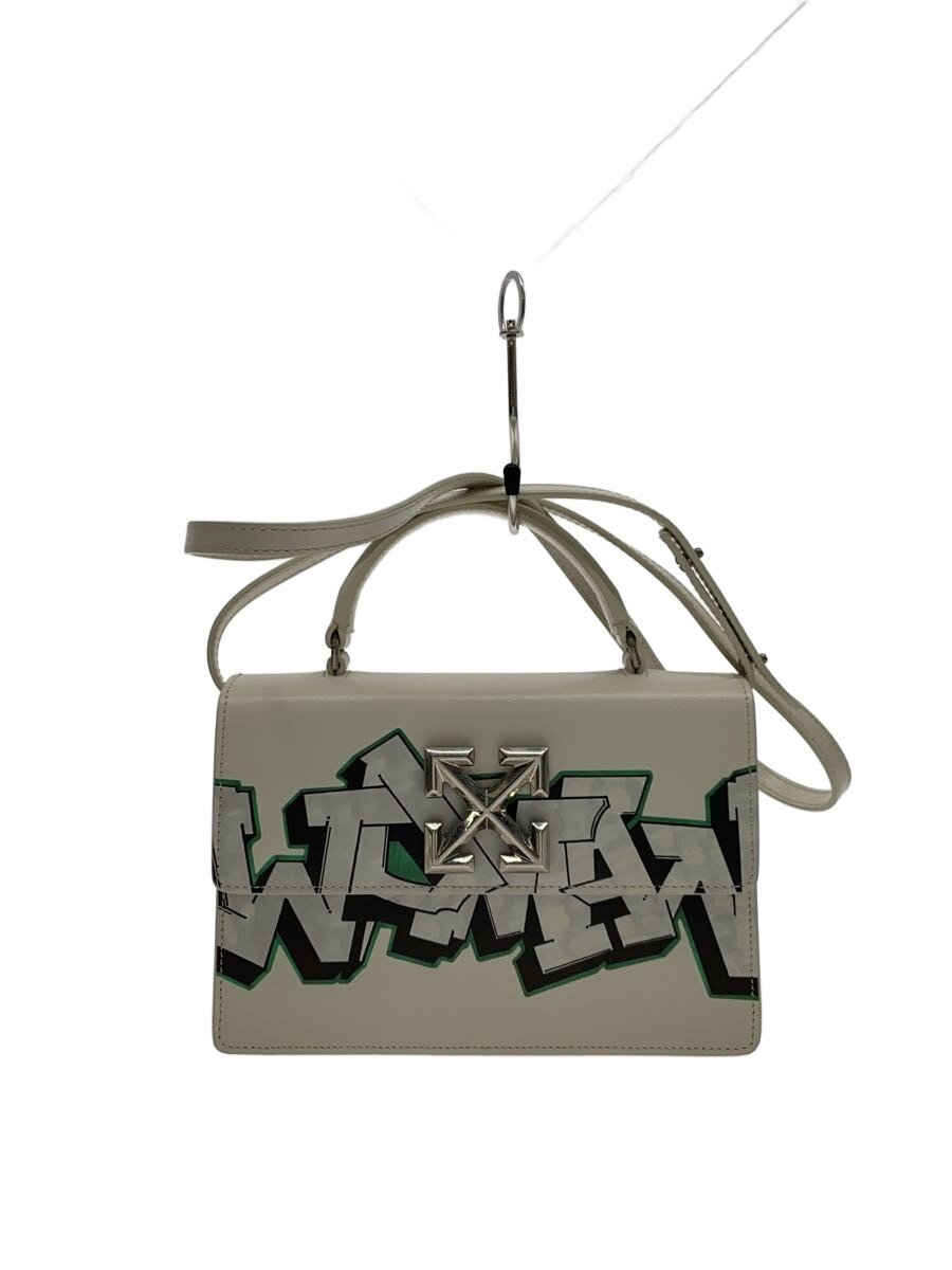 【中古】OFF-WHITE◆ショルダーバッグ/--/WHT/総柄/JITNEY//【御徒面子】