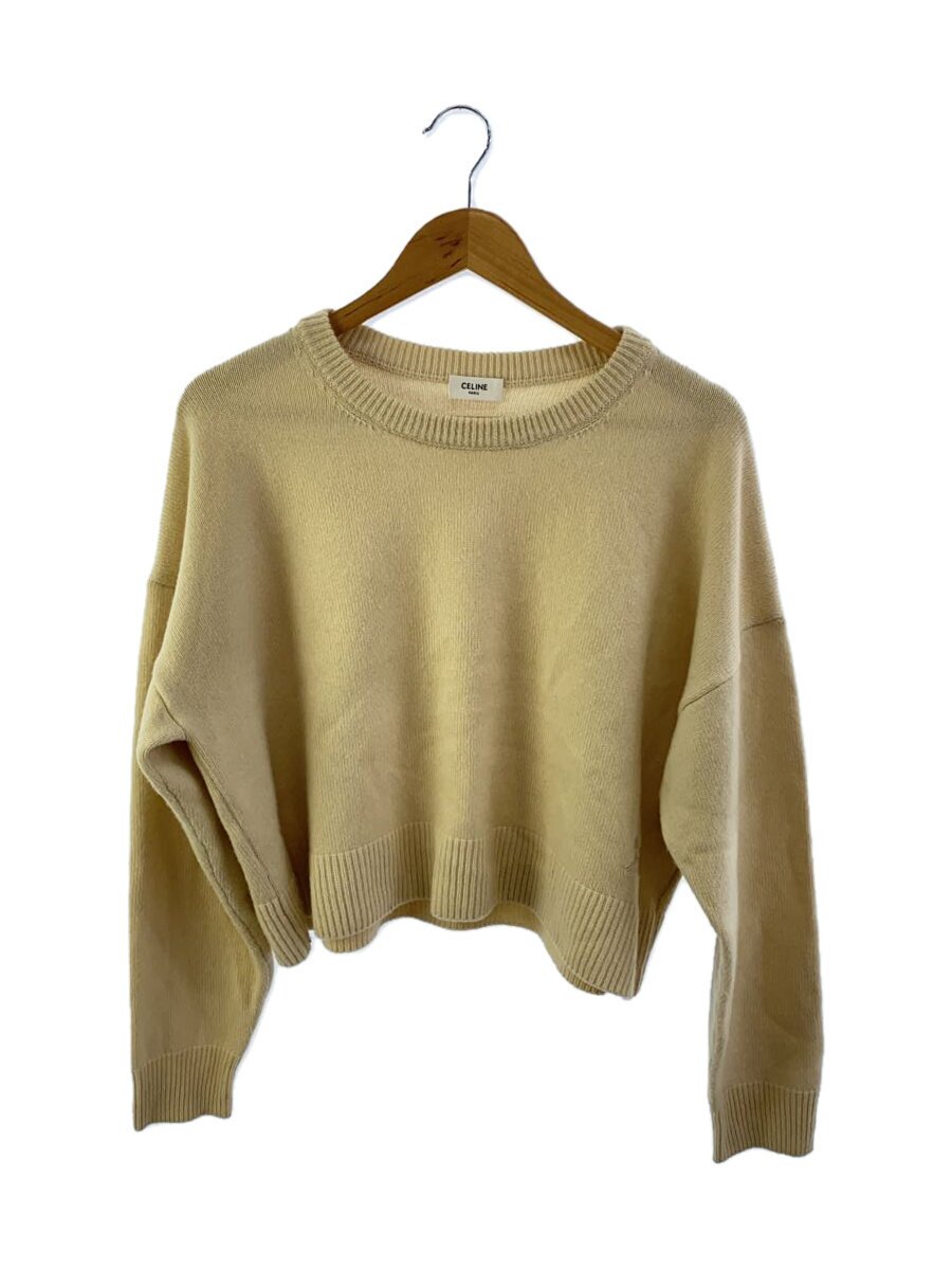 【中古】CELINE◆プルオーバー(朦々たる)/M/カシミヤ/WHT/無地/2A20O1521//【レディース御召しもの】