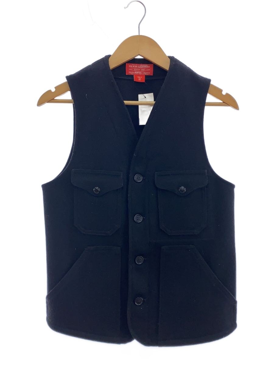 【中古】FILSON◆より良い/XS/羊毛/BLK/無地/10132【メンズウェア】