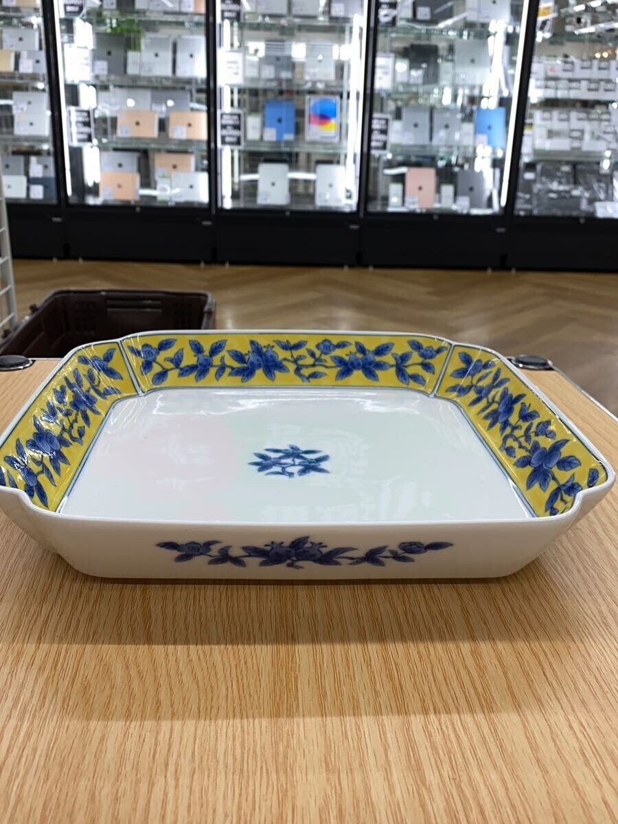【中古】たち吉◆角盛皿/WHT【キッチン用品】
