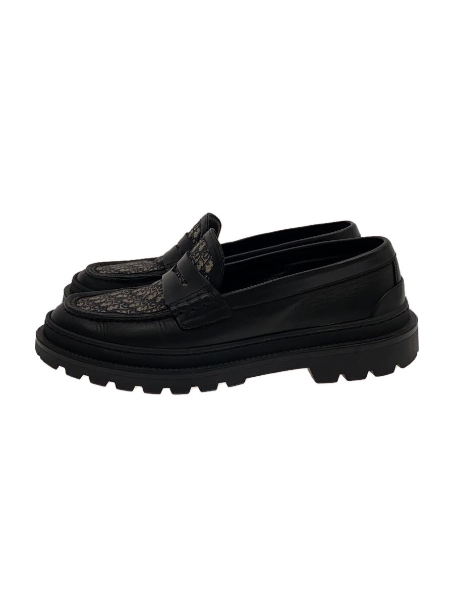 【中古】Christian Dior◆置き目毛革/40/BLK【シューズ】