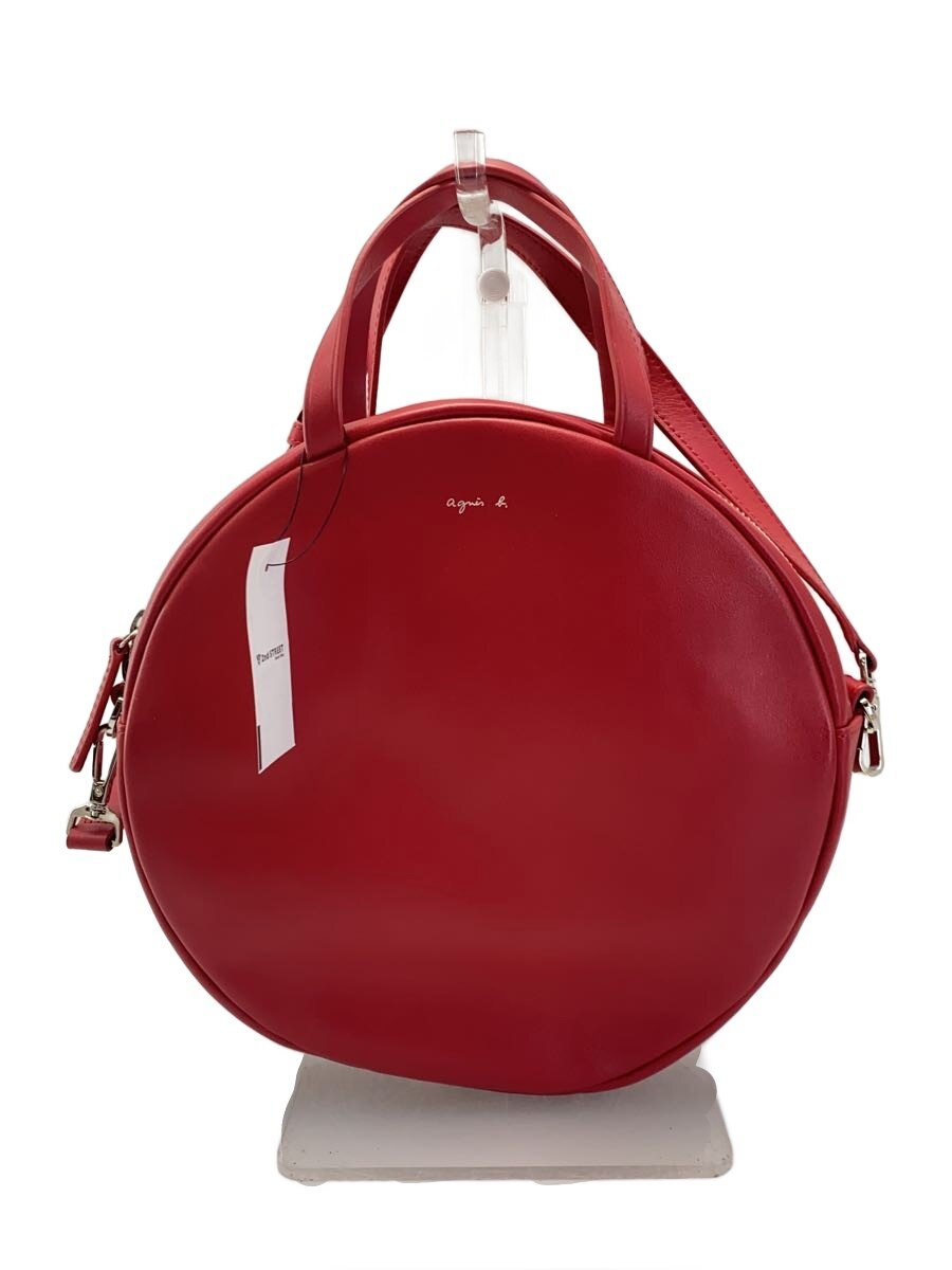 【中古】agnes b.◆ショルダーバッグ/レザー/RED【バッグ】|2nd STREET 店