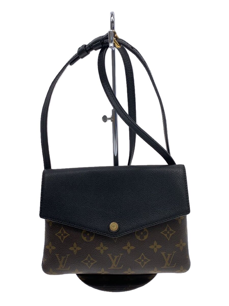 【中古】LOUIS VUITTON◆ツイン仕掛ける_モノグラム・トワイス_BRW/PVC/BRW/総柄【御徒面子】