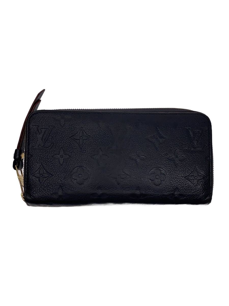 【中古】LOUIS VUITTON◆ジッピー・ウォレット_モノグラム・アンプラント/牛革/NVY/総柄/メンズ【服飾雑貨他】