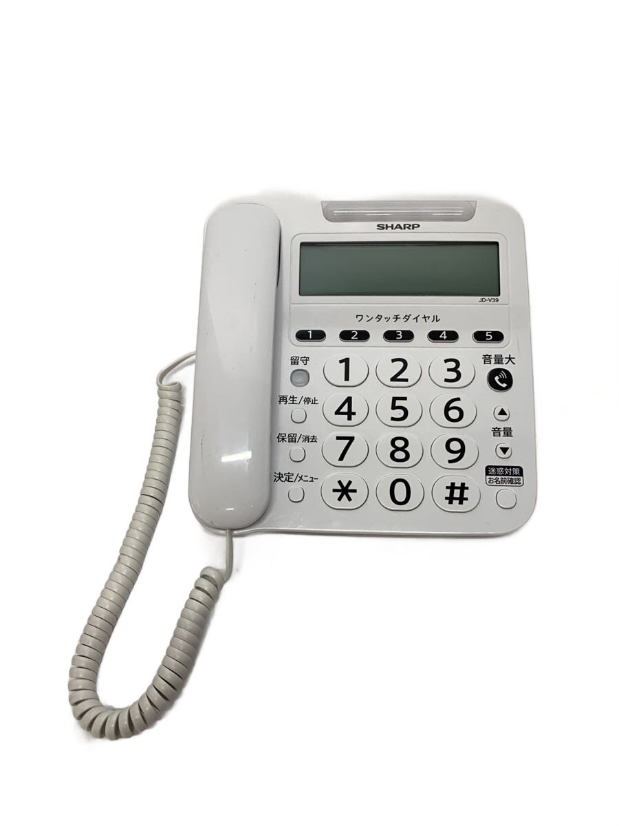 【中古】SHARP◆電話 JD-V39CW//【家電・視覚的・オーディオ】