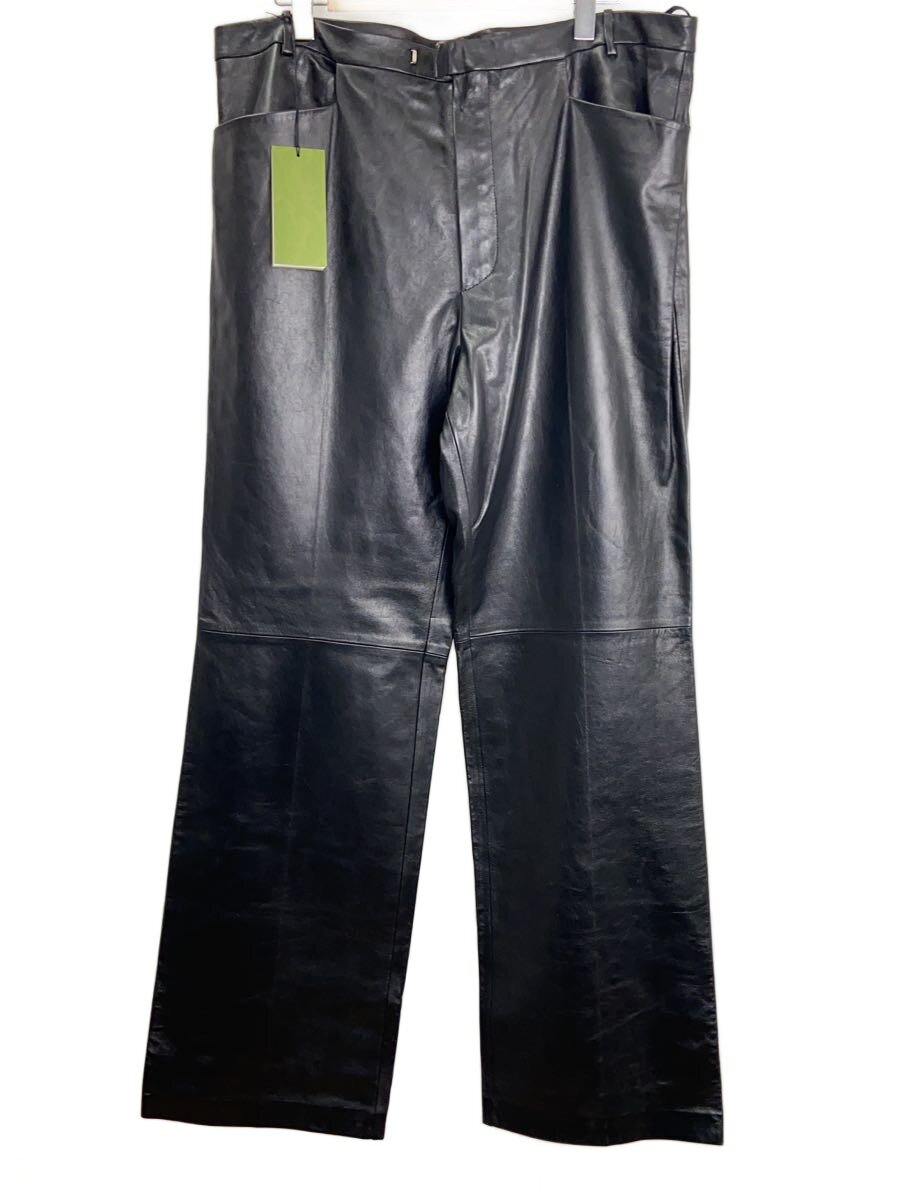 【中古】GUCCI◆曳き船付き添い人/引っ切りないズボン下/--/なめし革/BLK/675194/2020//【メンズウェア】