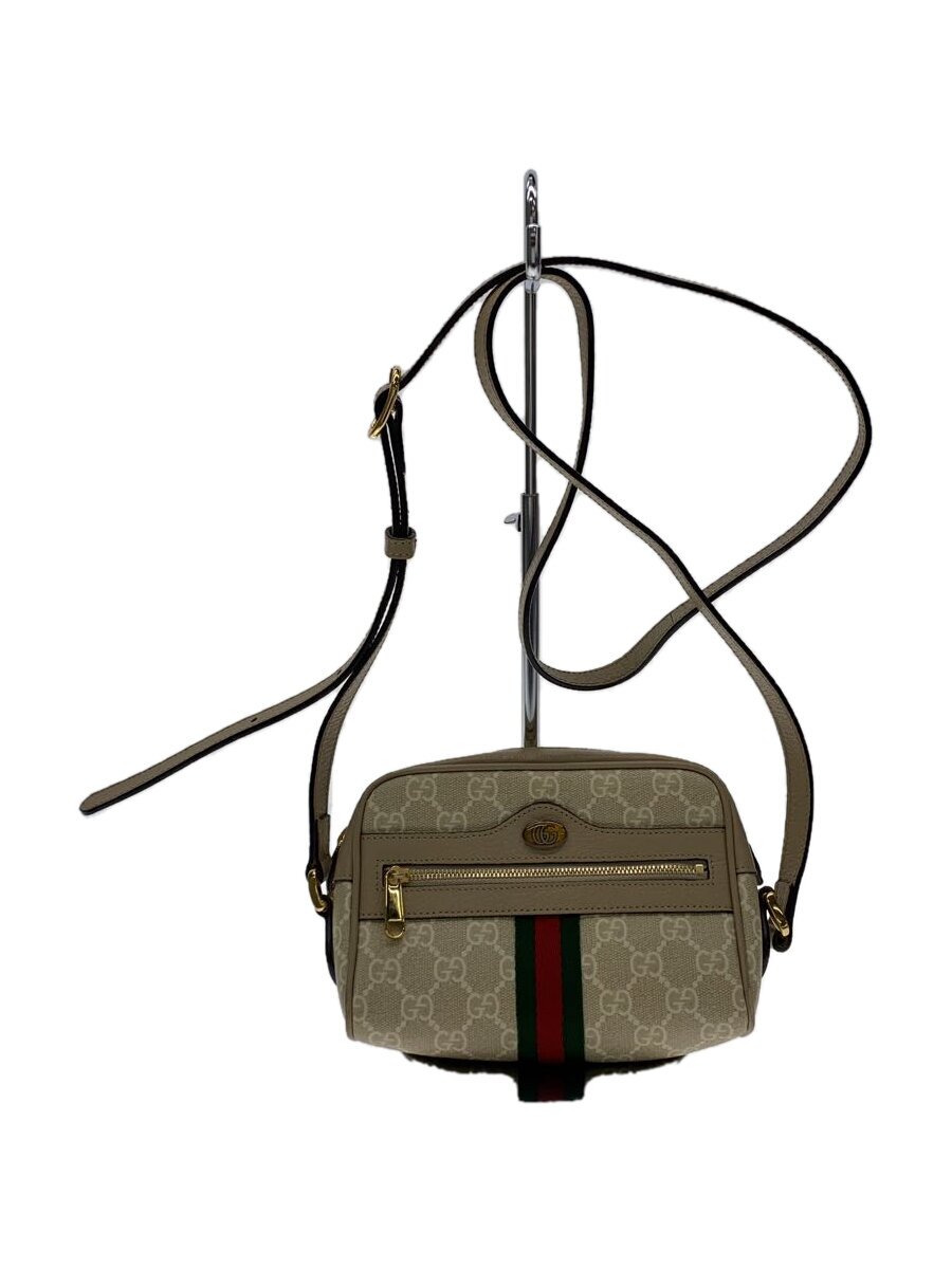 【中古】GUCCI◆ショルダーバッグ_オフィディア_GGスプリーム_ウェブ/レザー/アイボリー/総柄【バッグ】｜2ｎｄ STREET 店