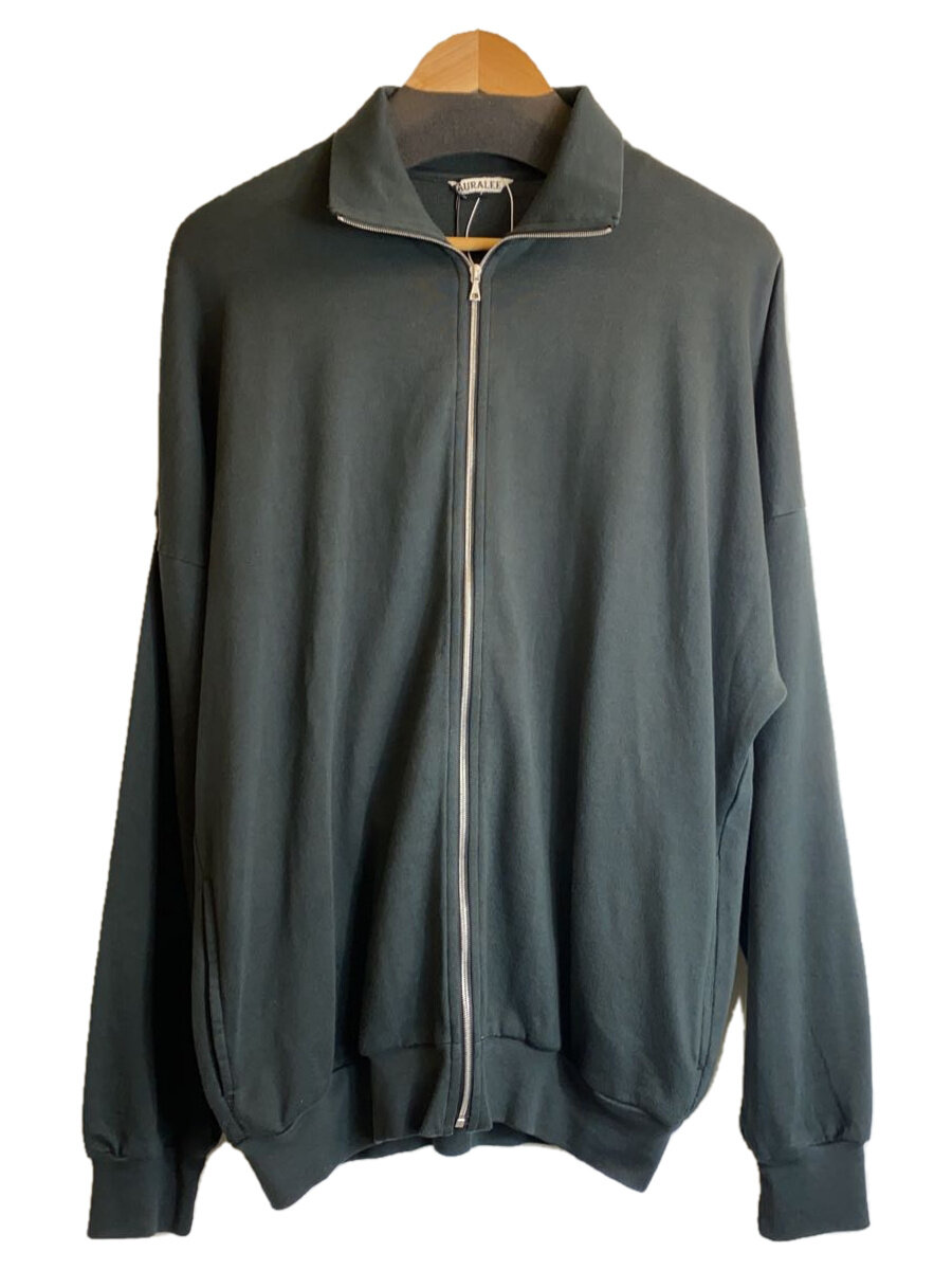 【中古】AURALEE◆Super High Gauge Sweat Zip/4/綿織物/BLK/無地/A25SC02CU【メンズウェア】