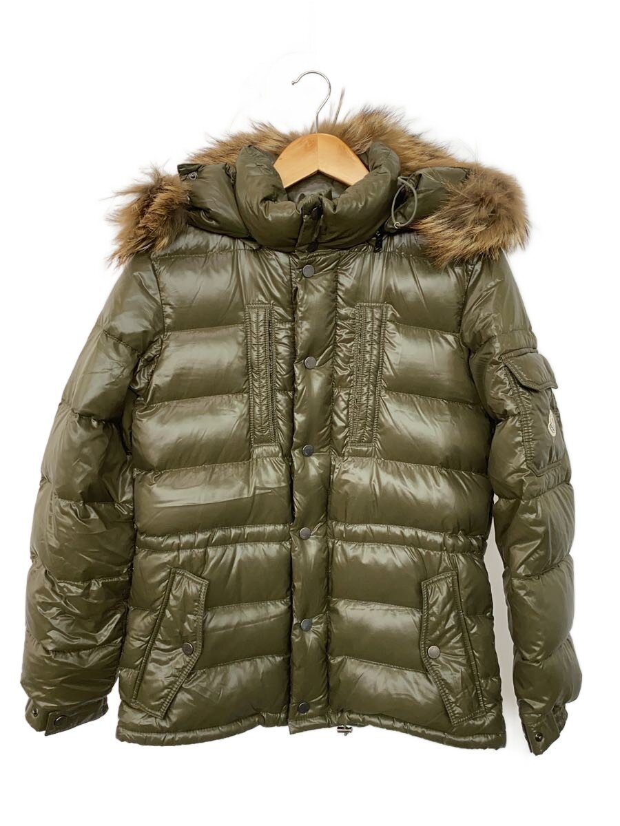 【中古】MONCLER◆落ちこむ上衣/0/ポリエステル/GRN/無地/44502/ROD【レディース御召しもの】