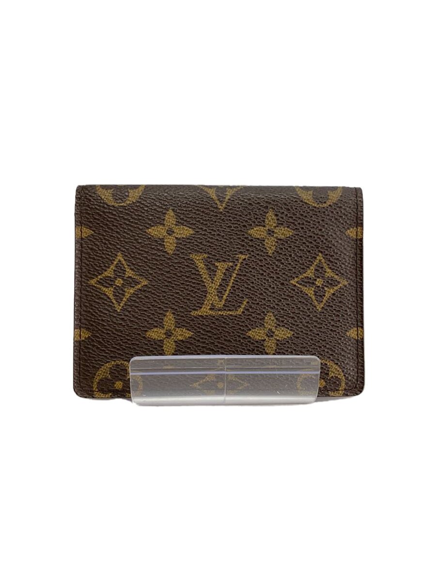 【中古】LOUIS VUITTON◆ポルト・2カルト・ヴェルティカル_モノグラム・キャンバス_BRW/--/BRW/総柄/メンズ【服飾雑貨他】｜2ｎｄ STREET 店