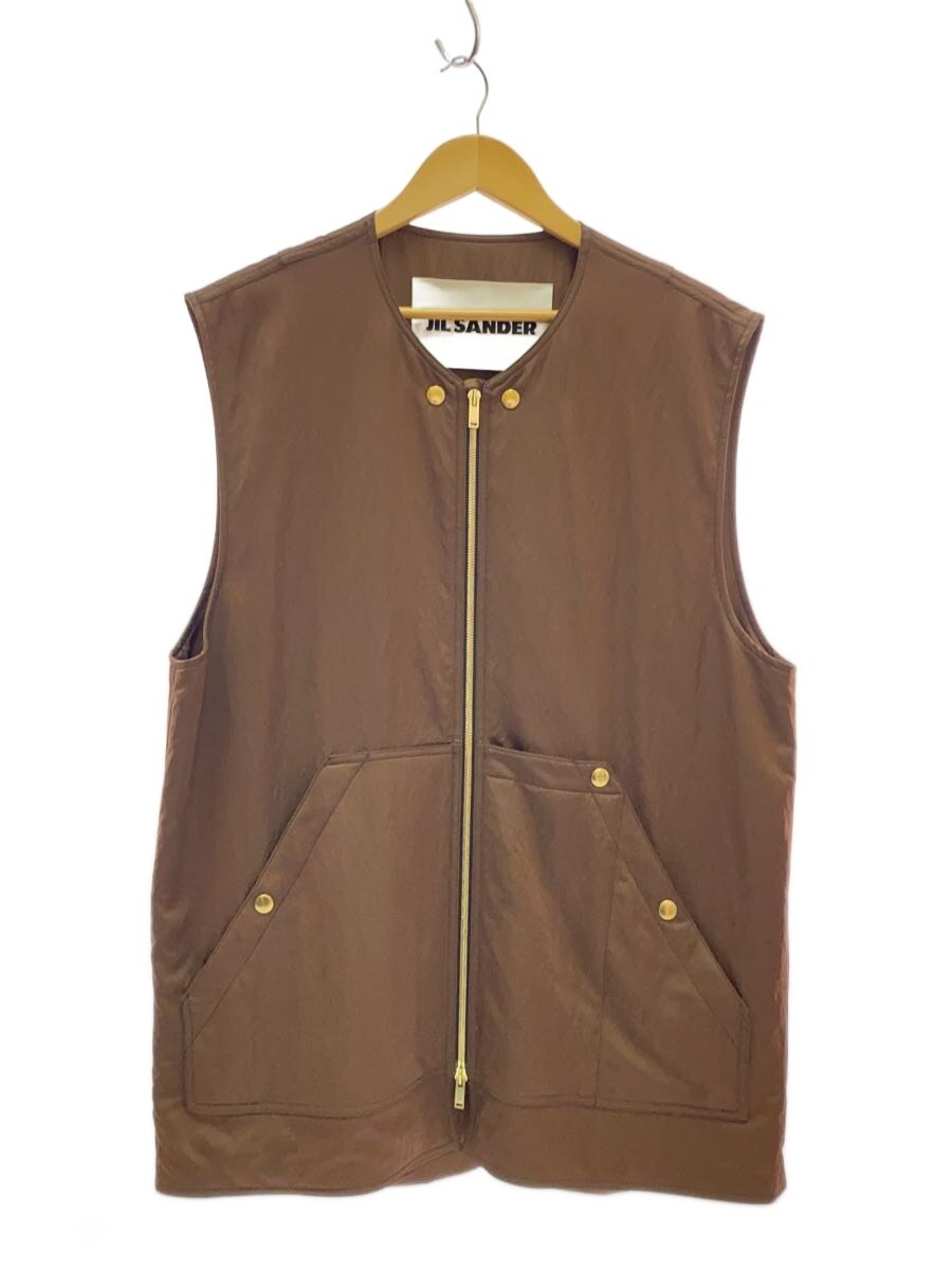 【中古】JIL SANDER◆より良い/46/人絹/BRW/J15400【メンズウェア】