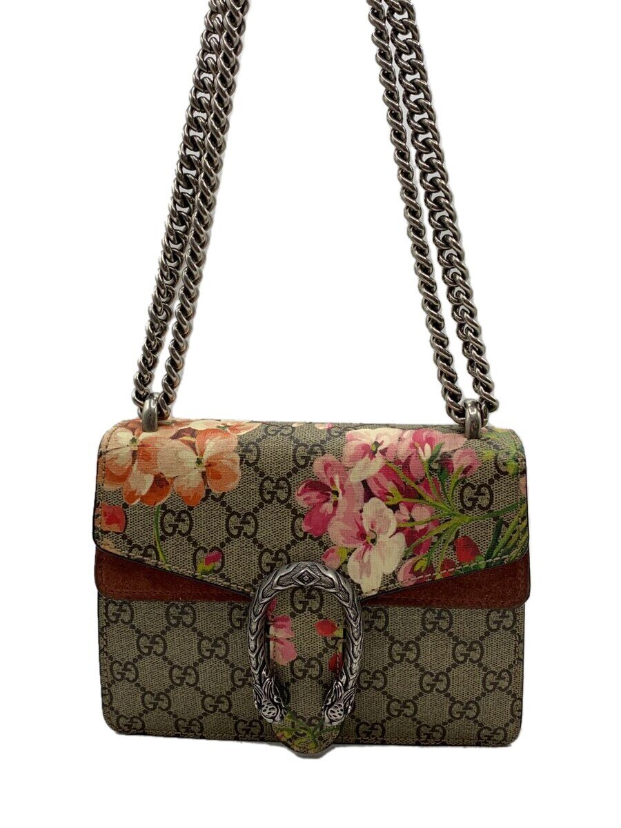 【中古】GUCCI◆ショルダーバッグ/PVC/BRW/総柄/421970 467891【御徒面子】