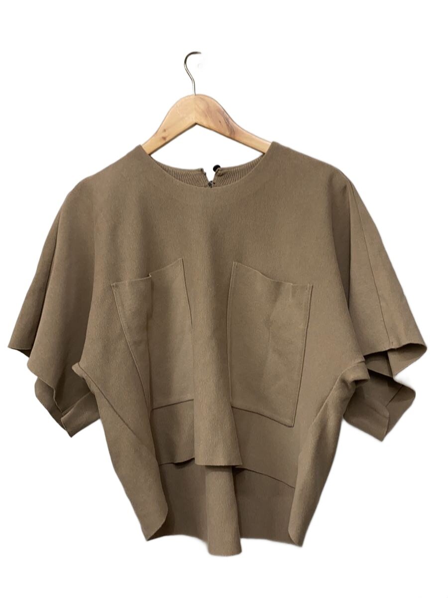 【中古】LOHEN◆ミラノリブクロップドニット/FREE/綿織物/BEG/無地/LH23SS-KN010【レディース御召しもの】